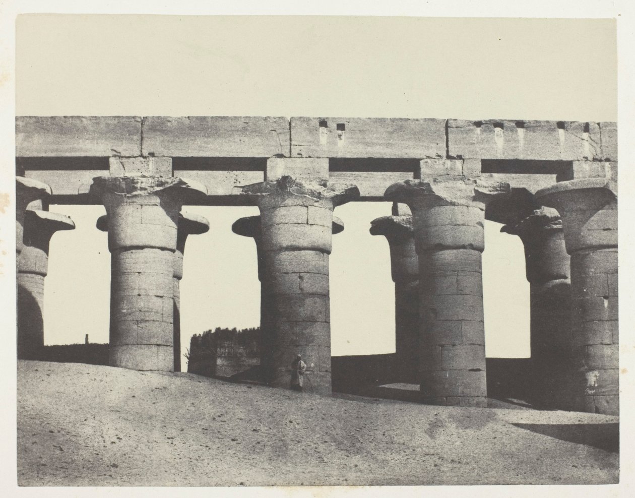 Luxor, Grande Colonnato del Palazzo; Tebe da Maxime Du Camp