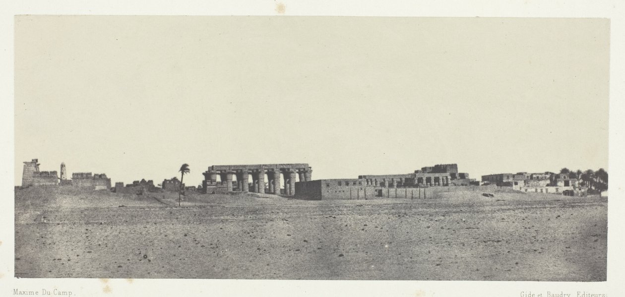 Luxor, Vista Generale delle Rovine; Tebe da Maxime Du Camp