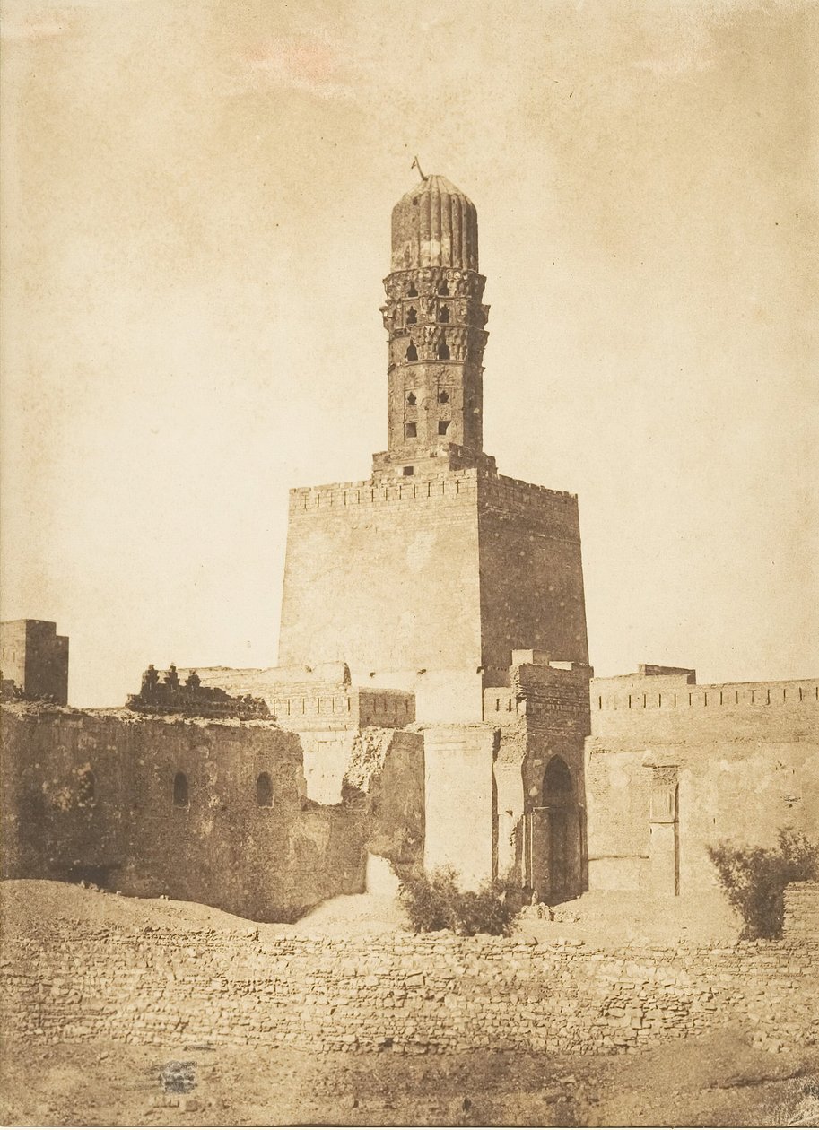 Minareto orientale della Moschea del Califfo Hakem, al Cairo, 27 dicembre 1849 da Maxime Du Camp