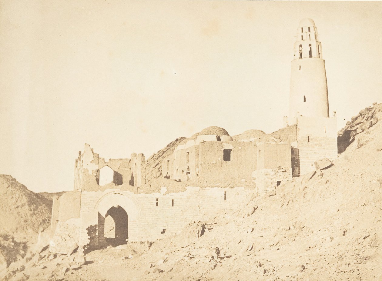 Moschea di Belal, a sud di Philae Riva destra, 11 aprile 1850 da Maxime Du Camp