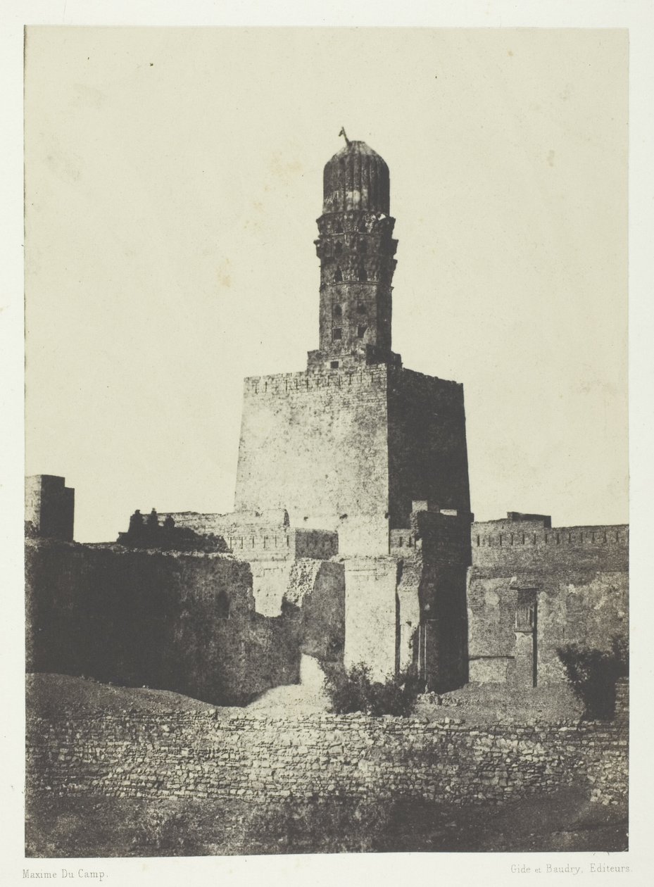 Moschea del Califfo Haakem Biamrillah, Il Cairo da Maxime Du Camp