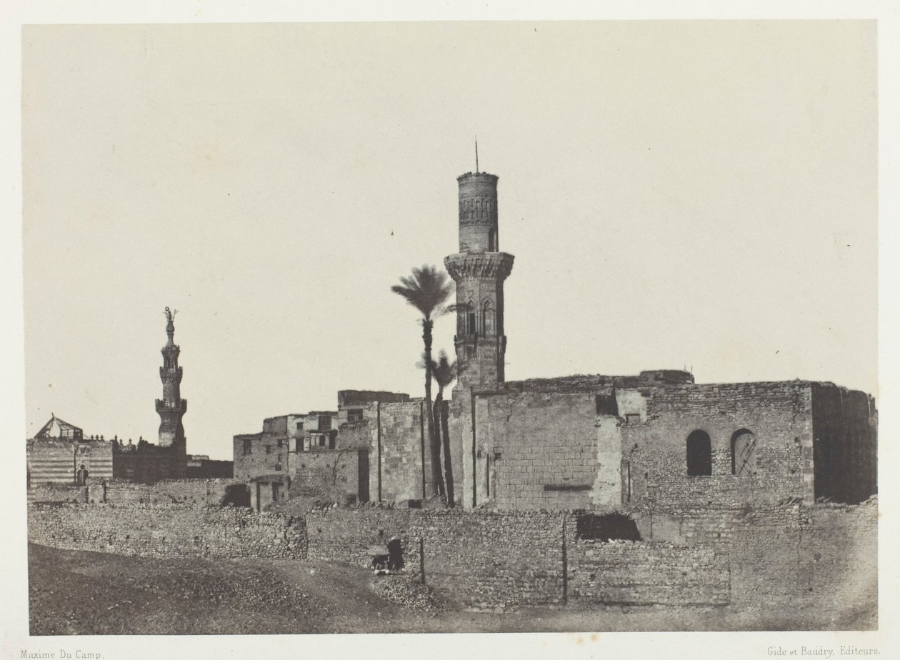 Moschea vicino a Bab-el-Saïda, Il Cairo da Maxime Du Camp