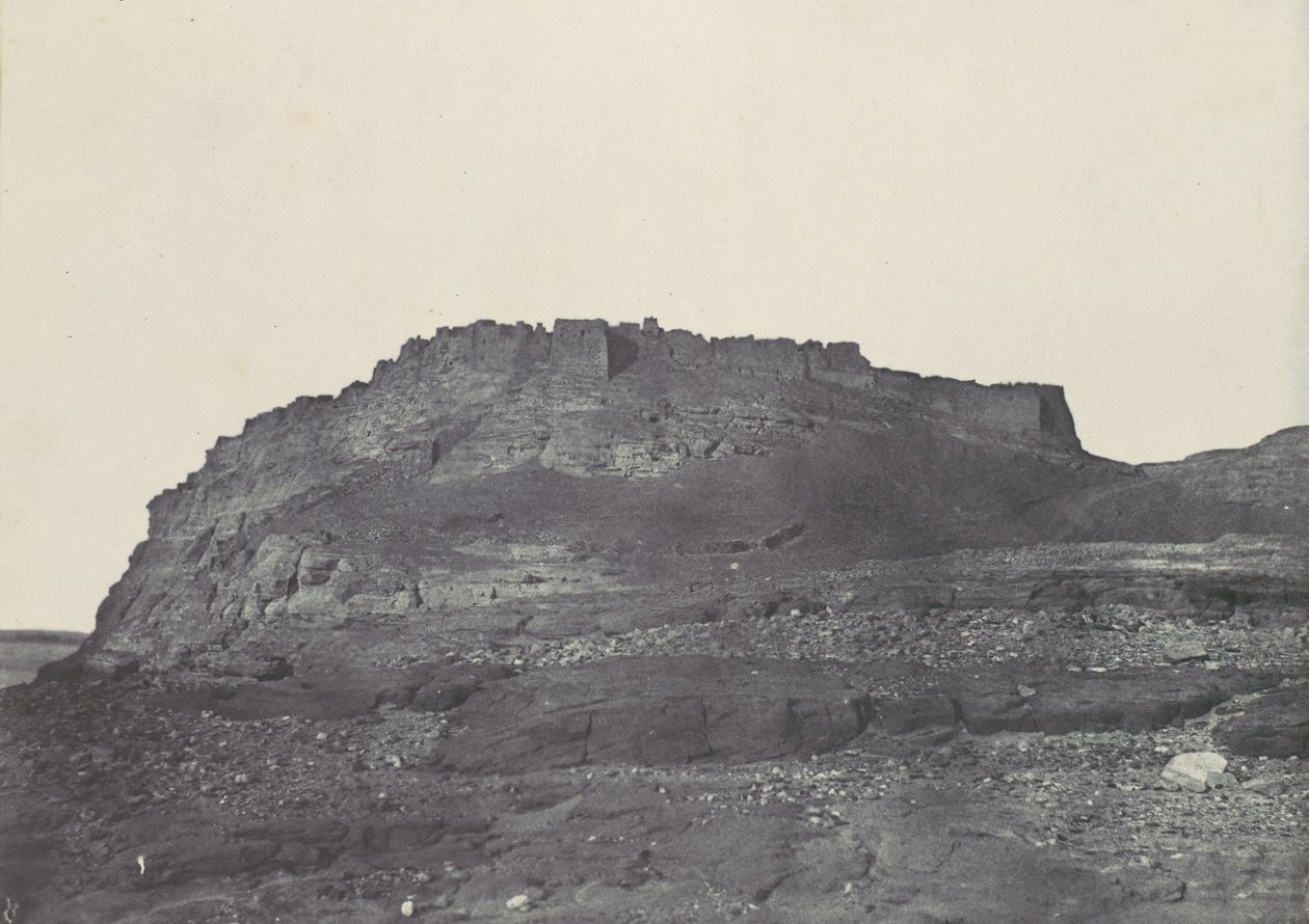Nubia. Fortezza di Ibrym Antica Premmis. Veduta presa a sud, 1850 da Maxime Du Camp