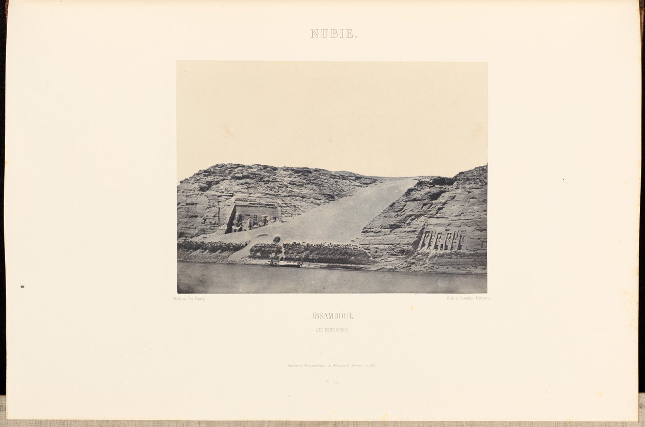 Nubia. Ibsamboul. I due speos da Maxime Du Camp