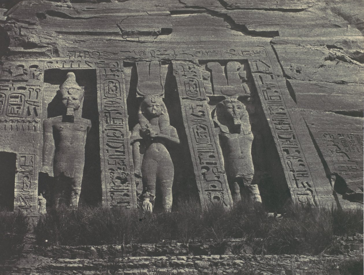 Nubia. Ibsamboul. Parte settentrionale del tempio di Hathor da Maxime Du Camp