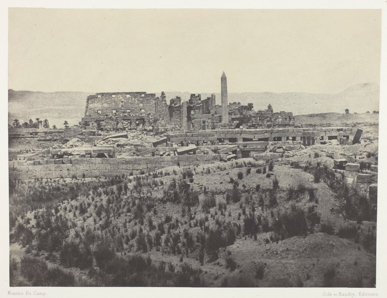 Palazzo di Karnak, veduta generale delle rovine, ripresa da est; Tebe, tavola 31 dall