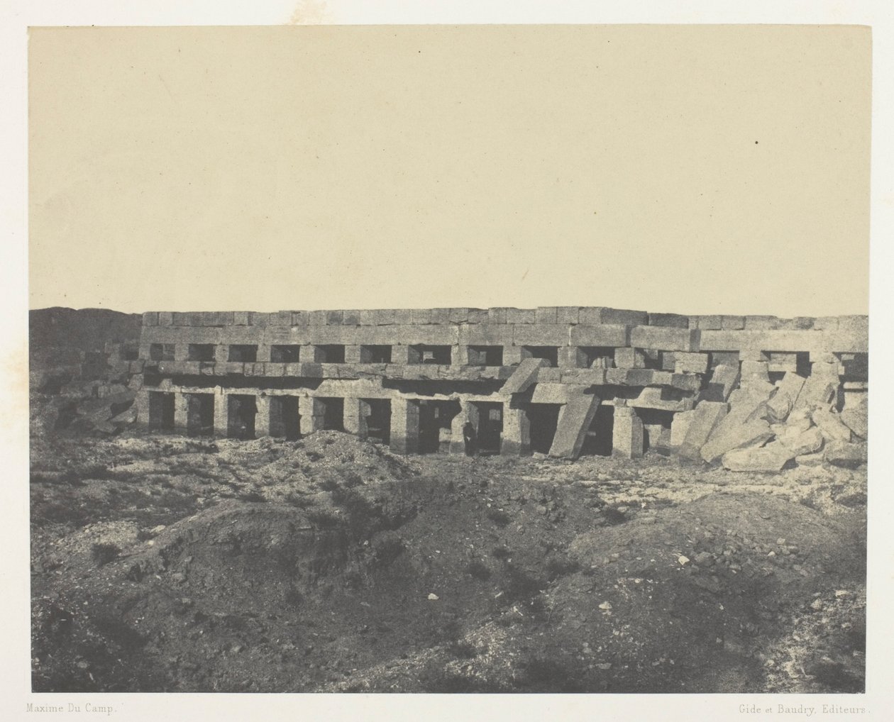 Palais de Karnak, Appartements Privés du Palais, Promenoir de Tôthmès III; Thèbes da Maxime Du Camp