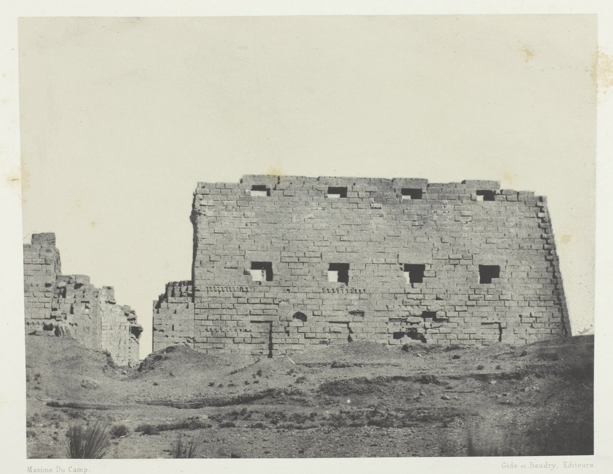 Palazzo di Karnak, Grandi Piloni del Sud-Ovest; Tebe da Maxime Du Camp