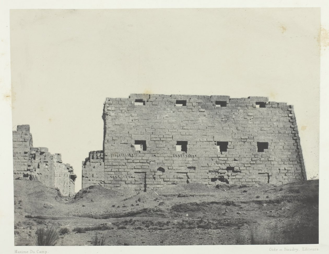 Palais de Karnak, Grands Pylones du Sud-Ouest, Tebe da Maxime Du Camp