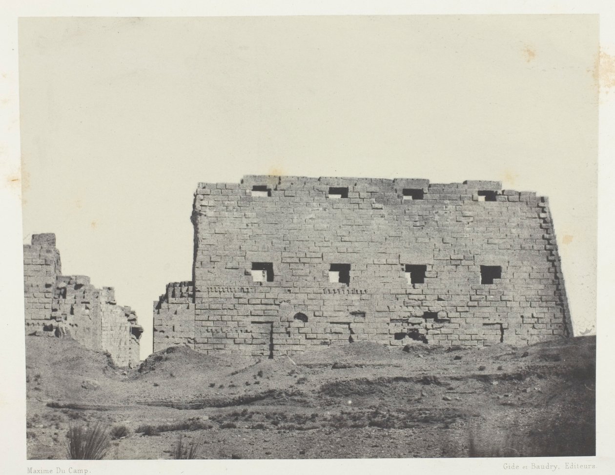 Palazzo di Karnak, Grandi Piloni del Sud-Ovest; Tebe da Maxime Du Camp
