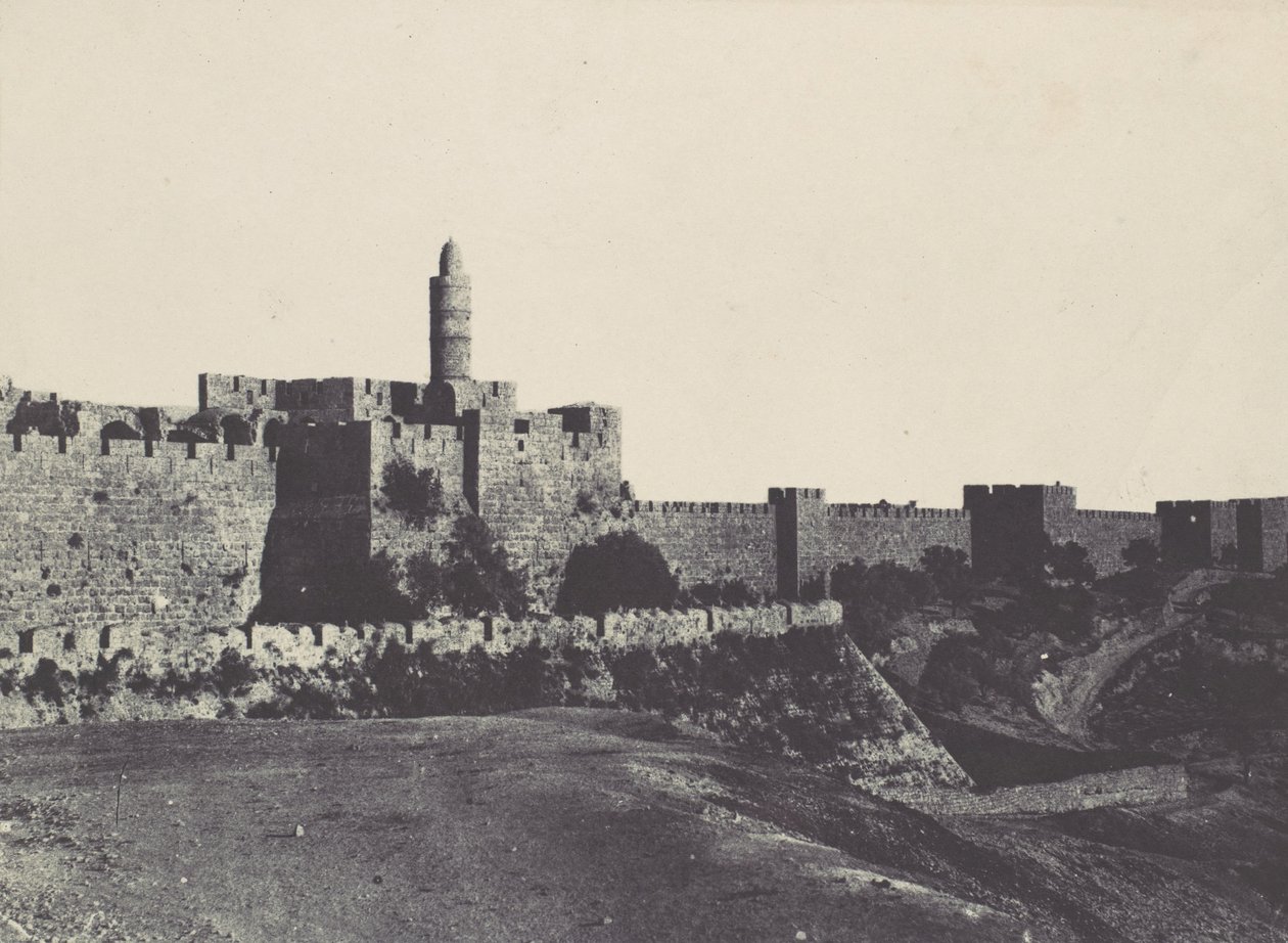 Palestina. Gerusalemme. Parte occidentale delle mura da Maxime Du Camp