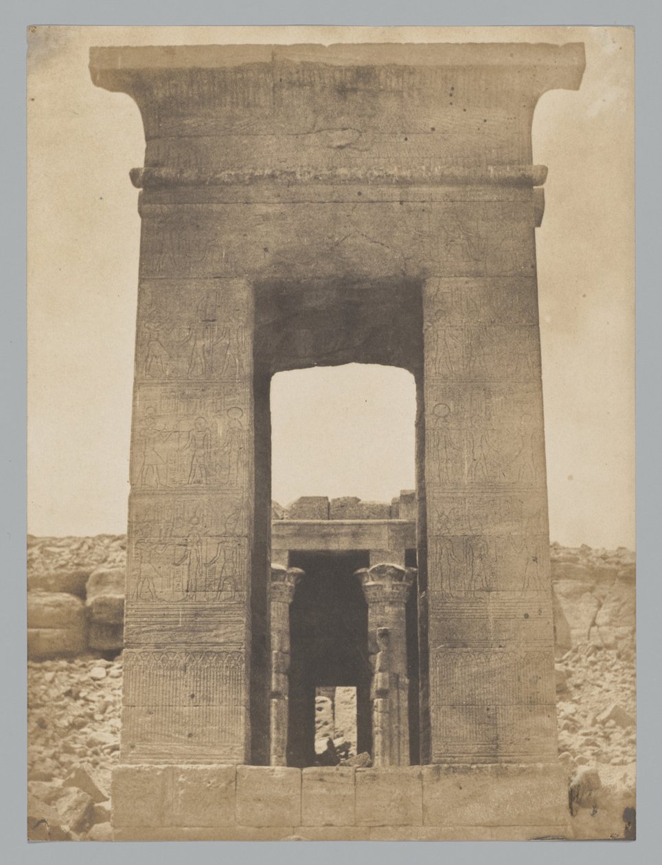 Propileo del tempio di Dendur (Tropico del Cancro) da Maxime Du Camp