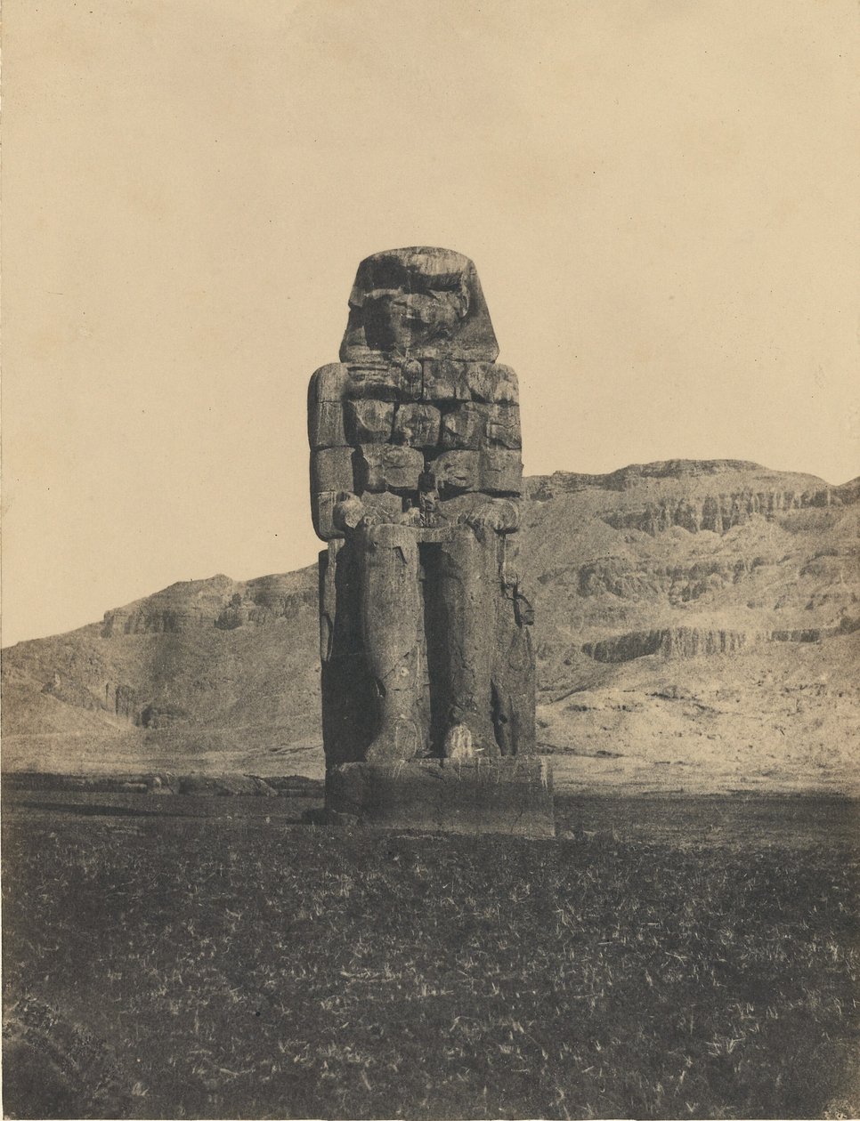 Statua di Memnon, Tebe da Maxime Du Camp