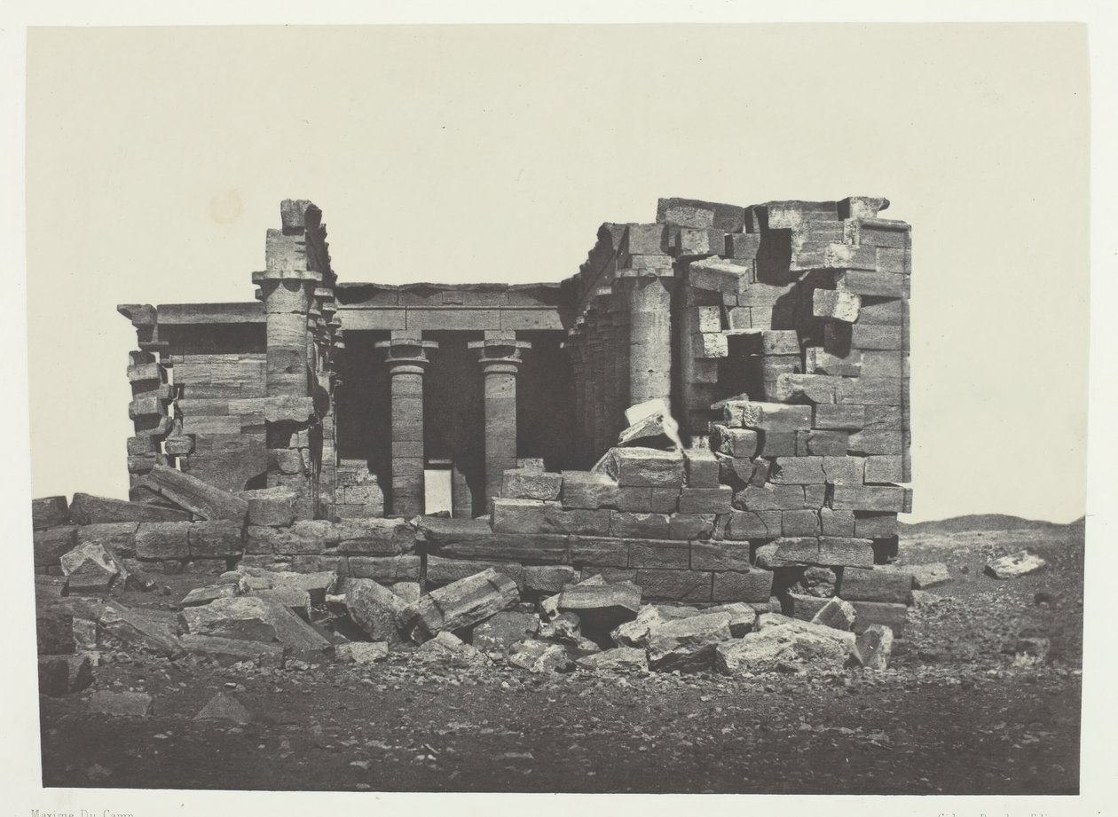 Tempio di Maharakkah Hiera Sycaminos dei Greci, Nubia da Maxime Du Camp