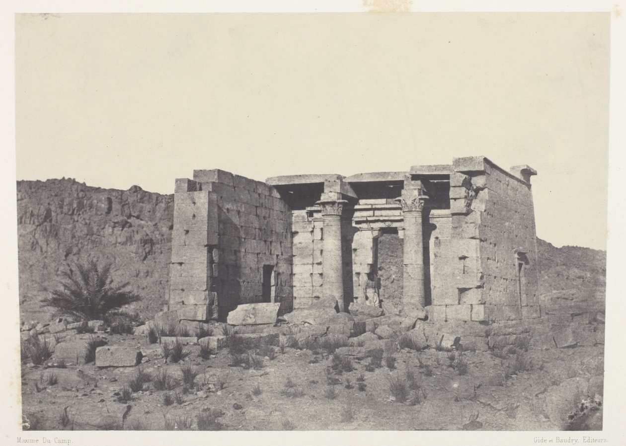 Tempio di Tafeh (Antica Taphis), Nubia da Maxime Du Camp