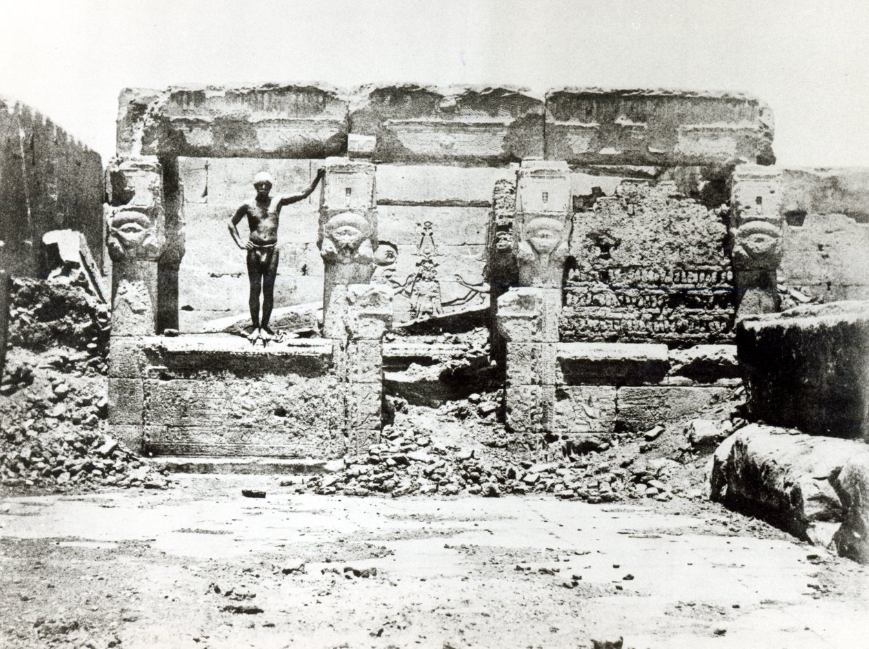 Tempio di Hathor a Dendarah, 28 maggio 1850 da Maxime Du Camp