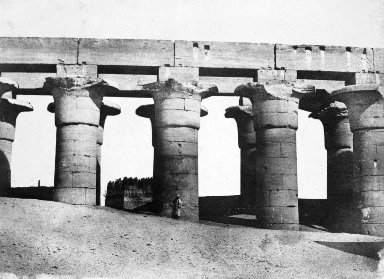 Rovine del tempio, Egitto, 1852 da Maxime Du Camp