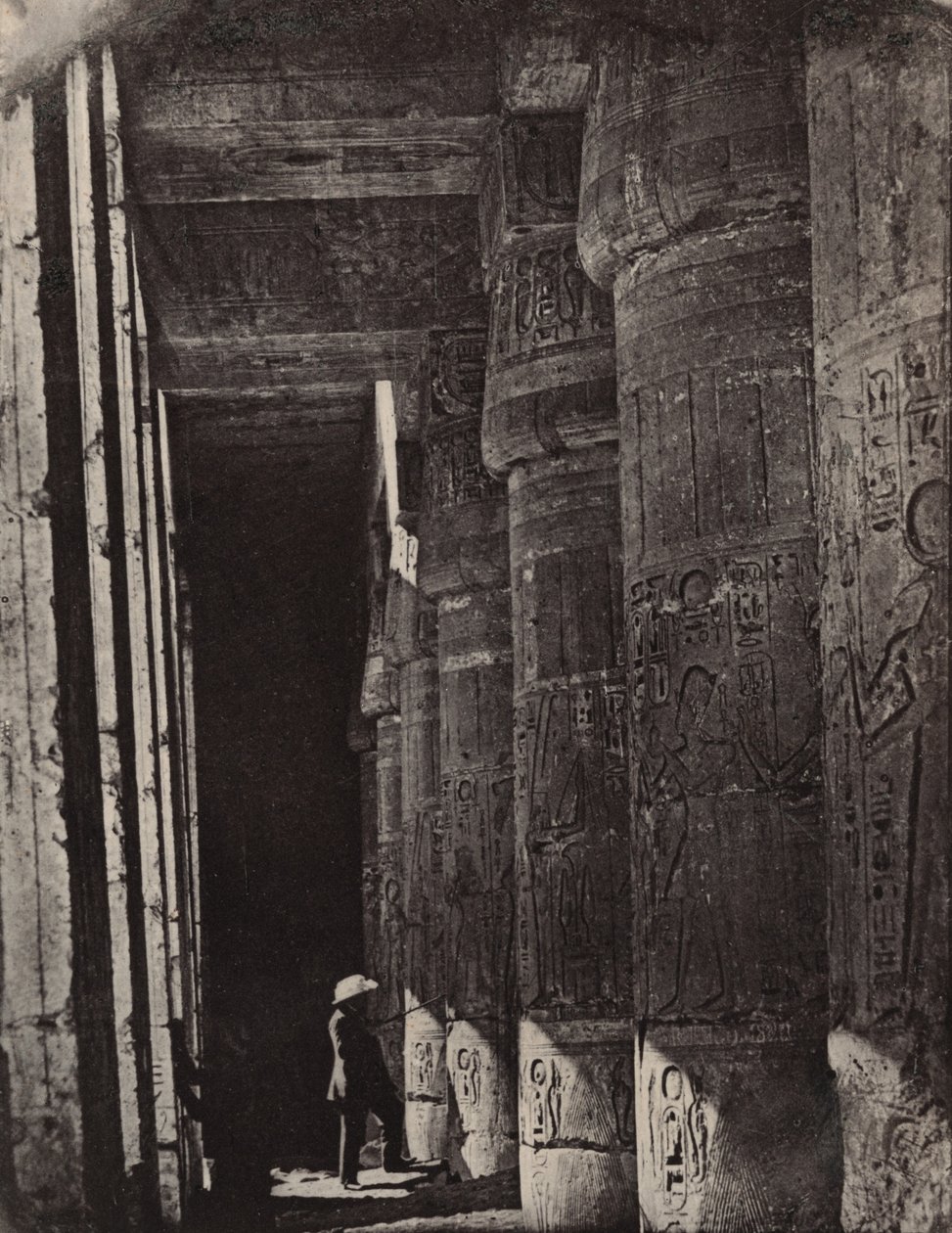 Tebe, Medinet Habu, gallerie del palazzo da Maxime Du Camp