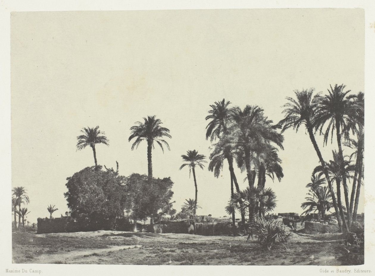 Villaggio di Hamameh, Alto Egitto da Maxime Du Camp