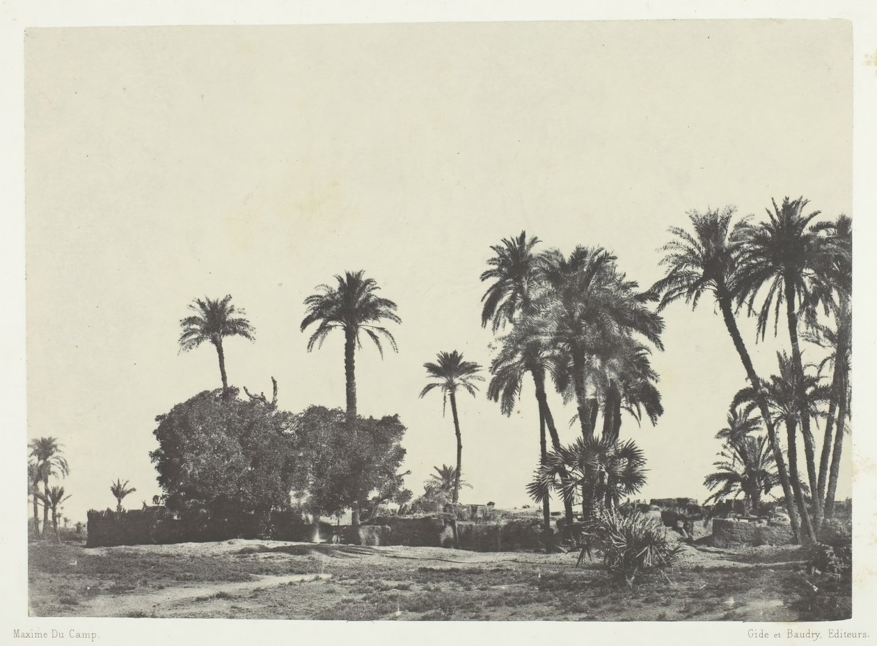 Villaggio di Hamameh, Alto Egitto da Maxime Du Camp