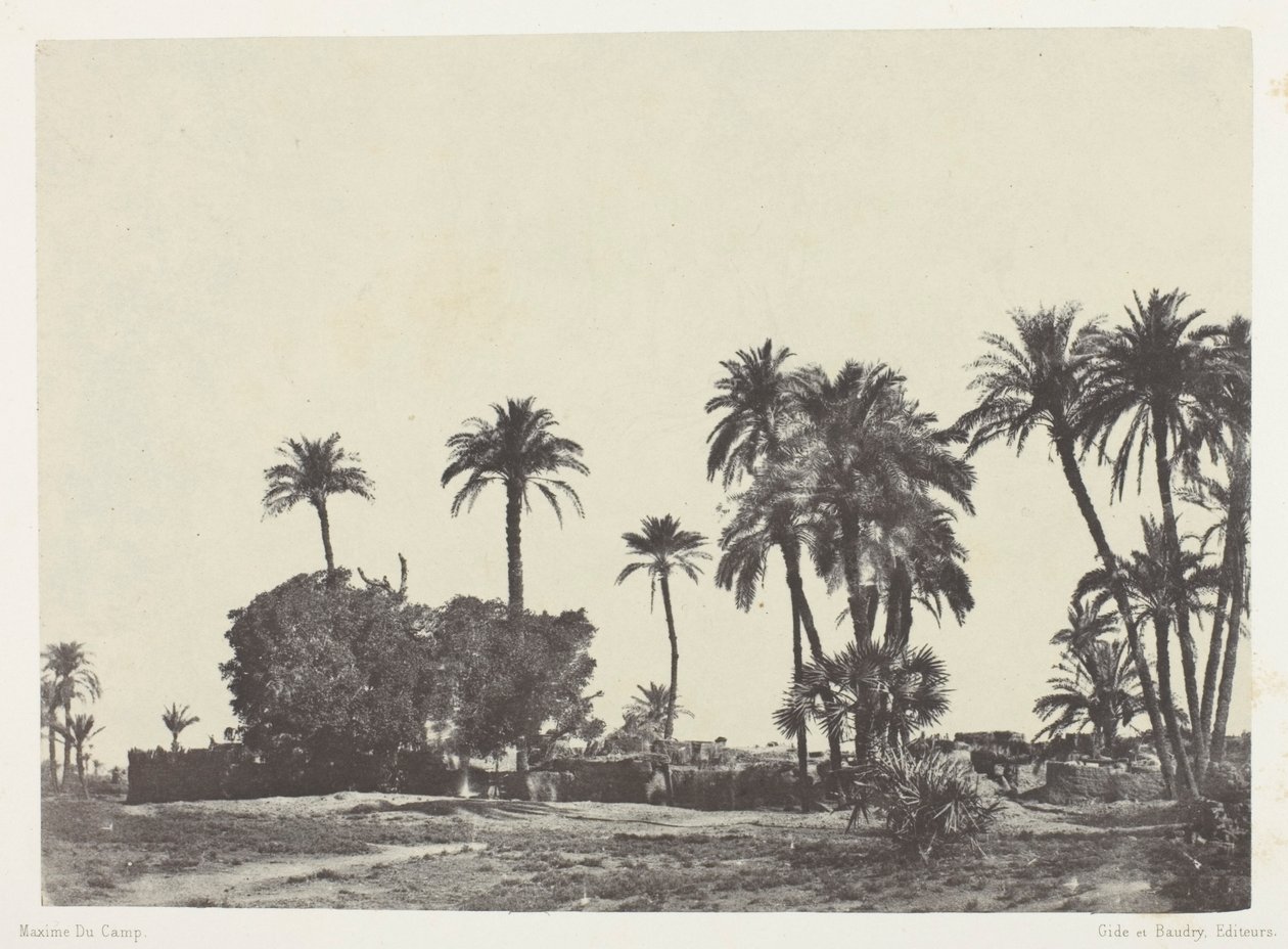 Villaggio di Hamameh, Alto Egitto da Maxime Du Camp