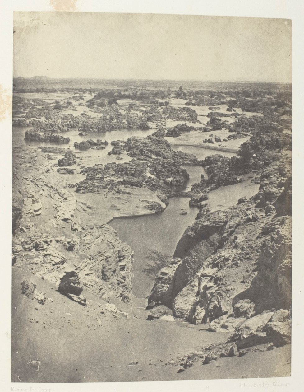 Vue Cavalière De La Seconde Cataracte; Nubie, lastra 111 dall