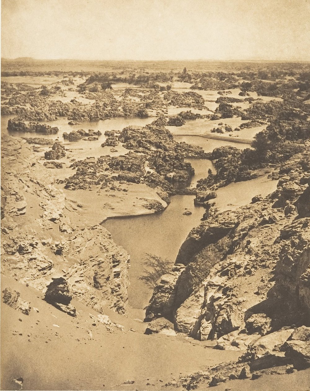 Vista aerea della seconda cataratta, presa dall