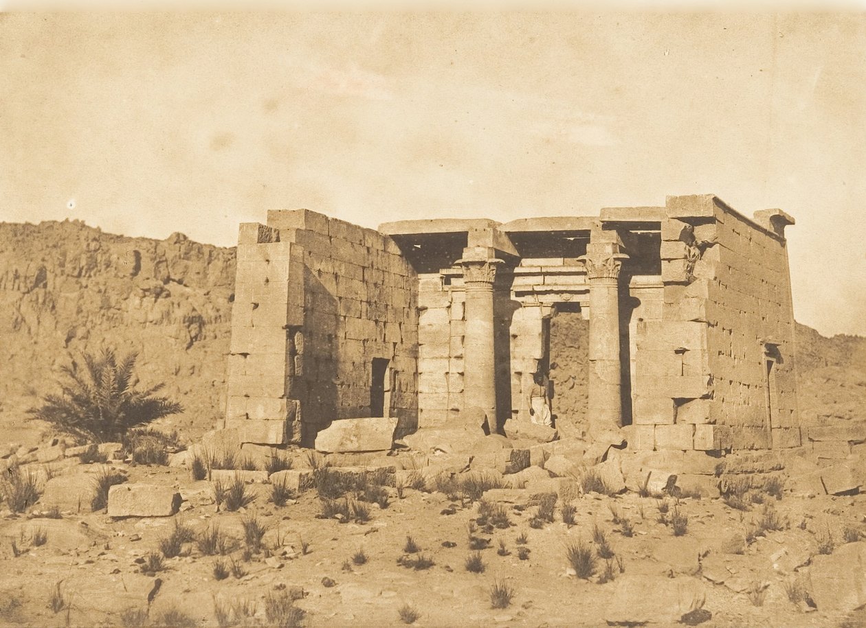 Vista del Tempio di Tafah Taphis, 9 aprile 1850 da Maxime Du Camp
