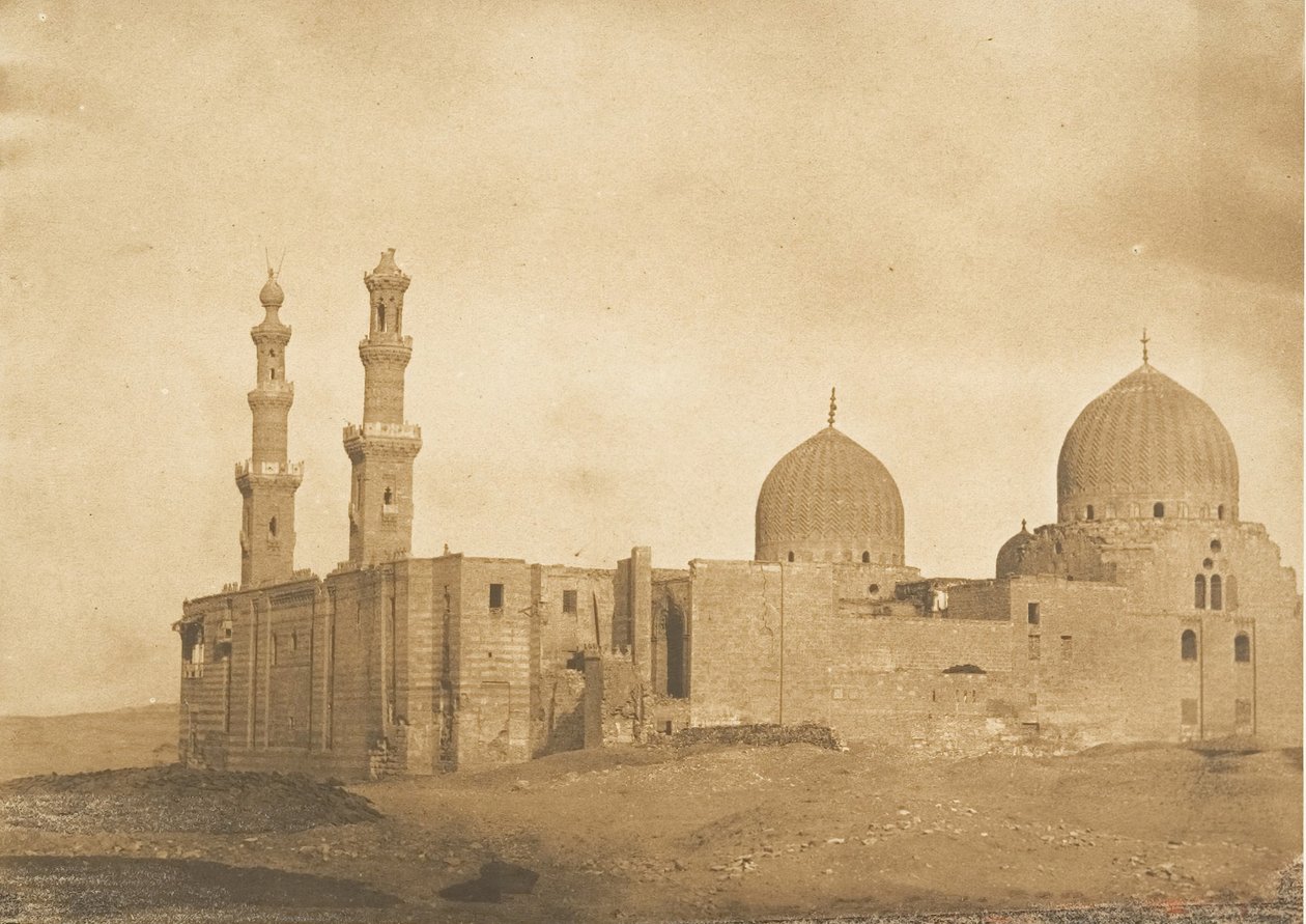 Veduta generale della Moschea e della Tomba del Sultano Bezkouk, El-Melek..., dicembre 1849-gennaio 1850 da Maxime Du Camp