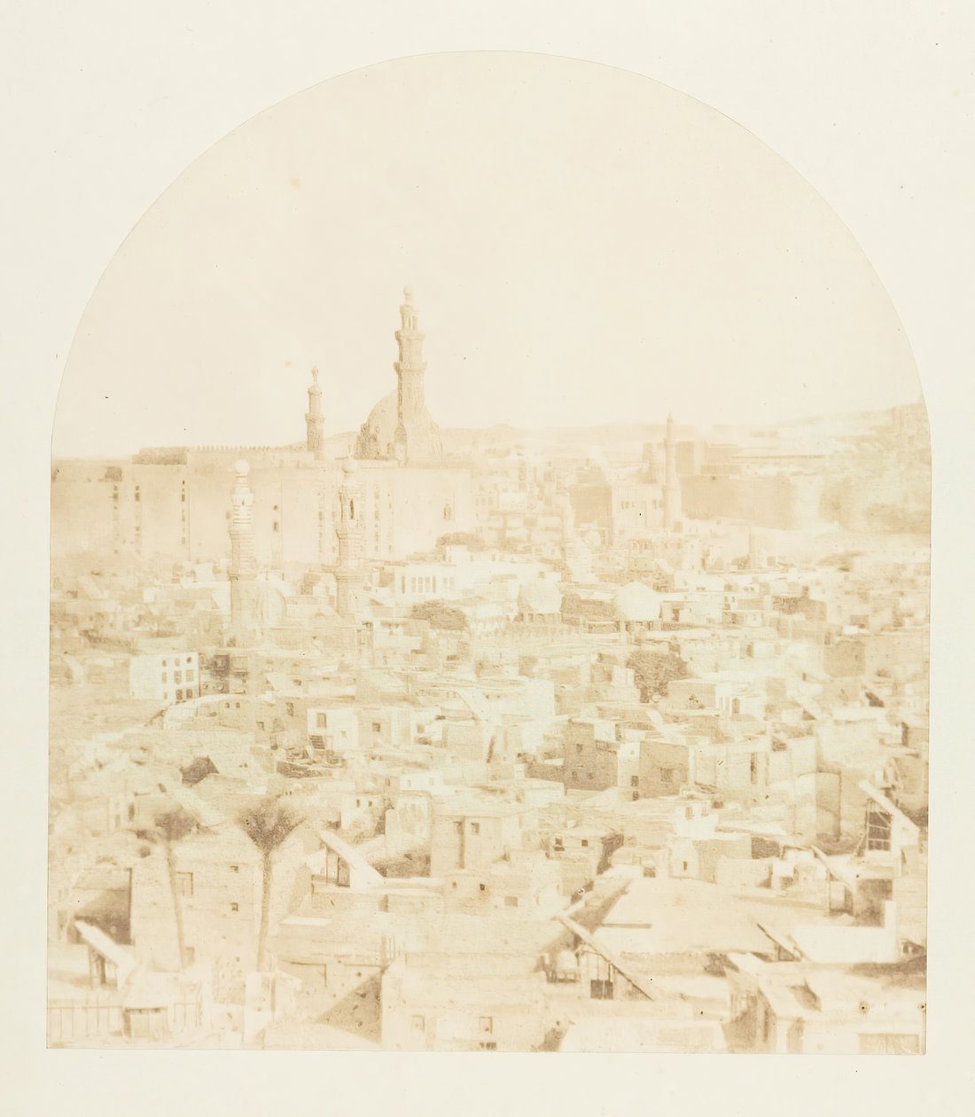 Vista generale del Cairo, presa dalla Moschea Tegloun da Maxime Du Camp