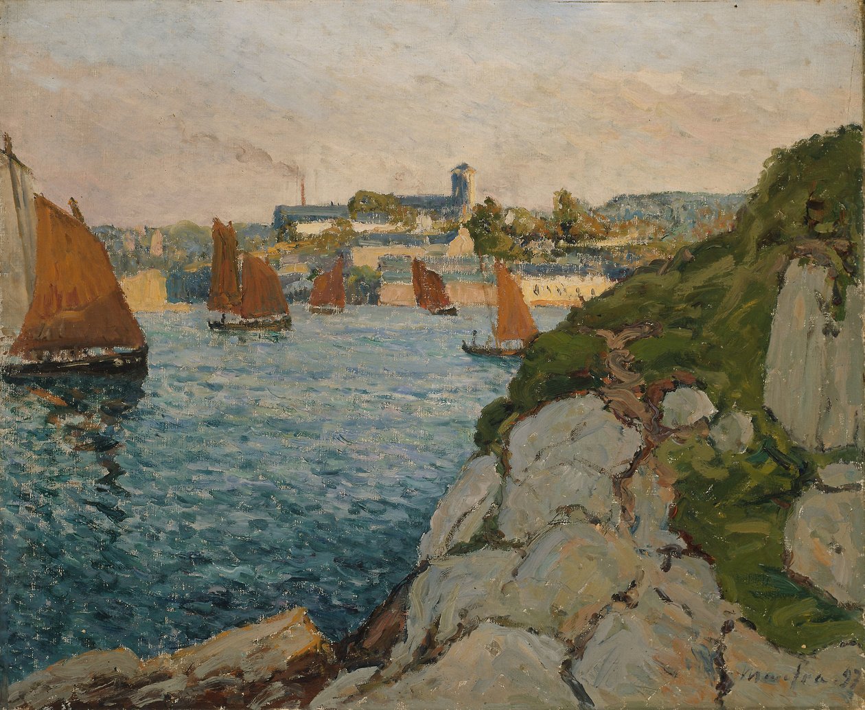 Douarnenez al sole, 1897 da Maxime Emile Louis Maufra