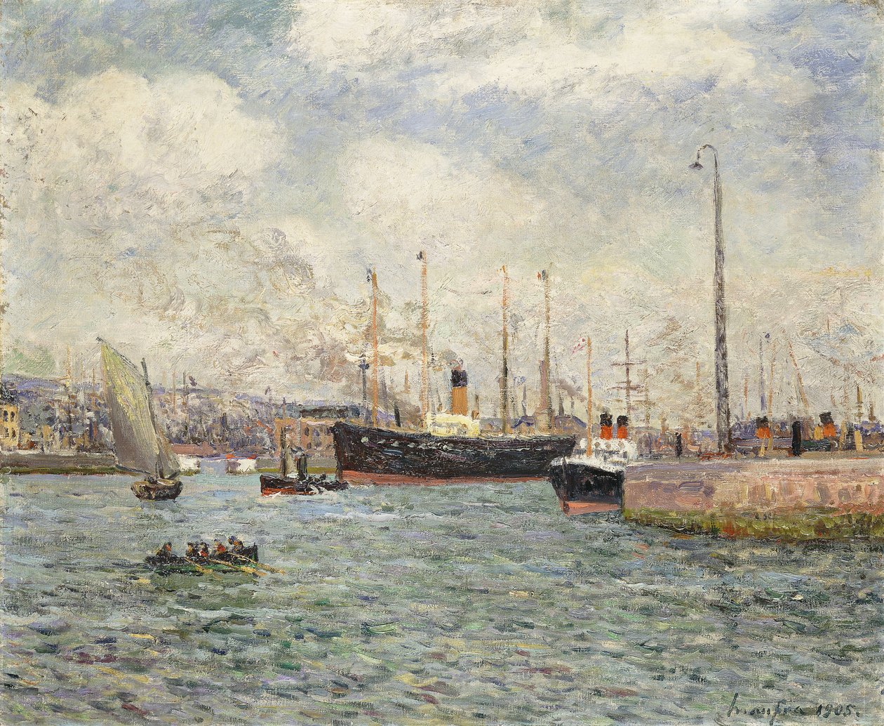 Il porto di Le Havre da Maxime Emile Louis Maufra
