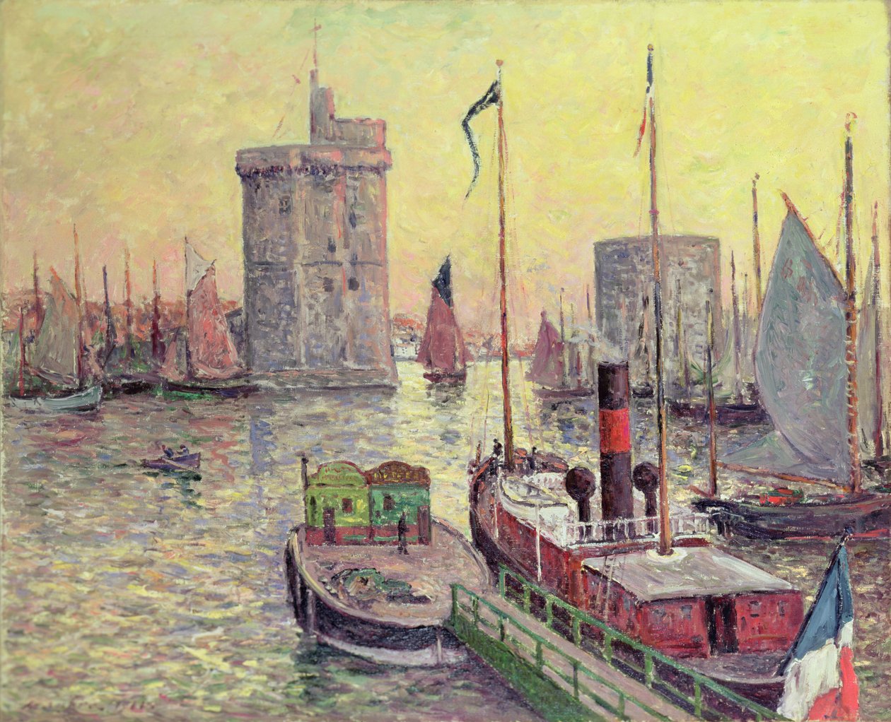 Il porto di La Rochelle da Maxime Emile Louis Maufra
