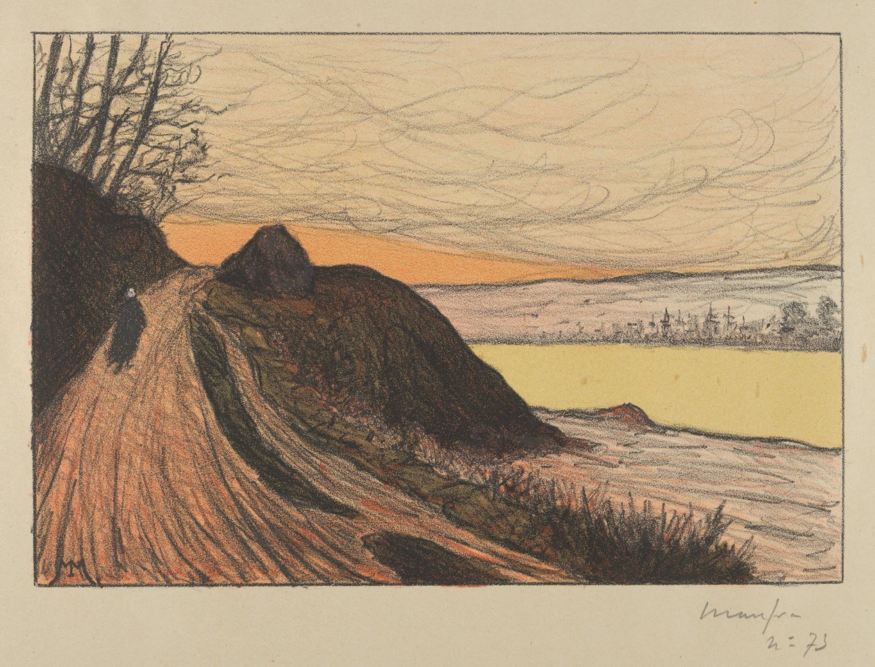 La strada da Gaud La Route de Gaud, 1893 da Maxime Emile Louis Maufra