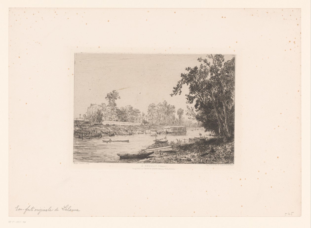Vista sulla Senna a Neuilly da Maxime François Antoine Lalanne