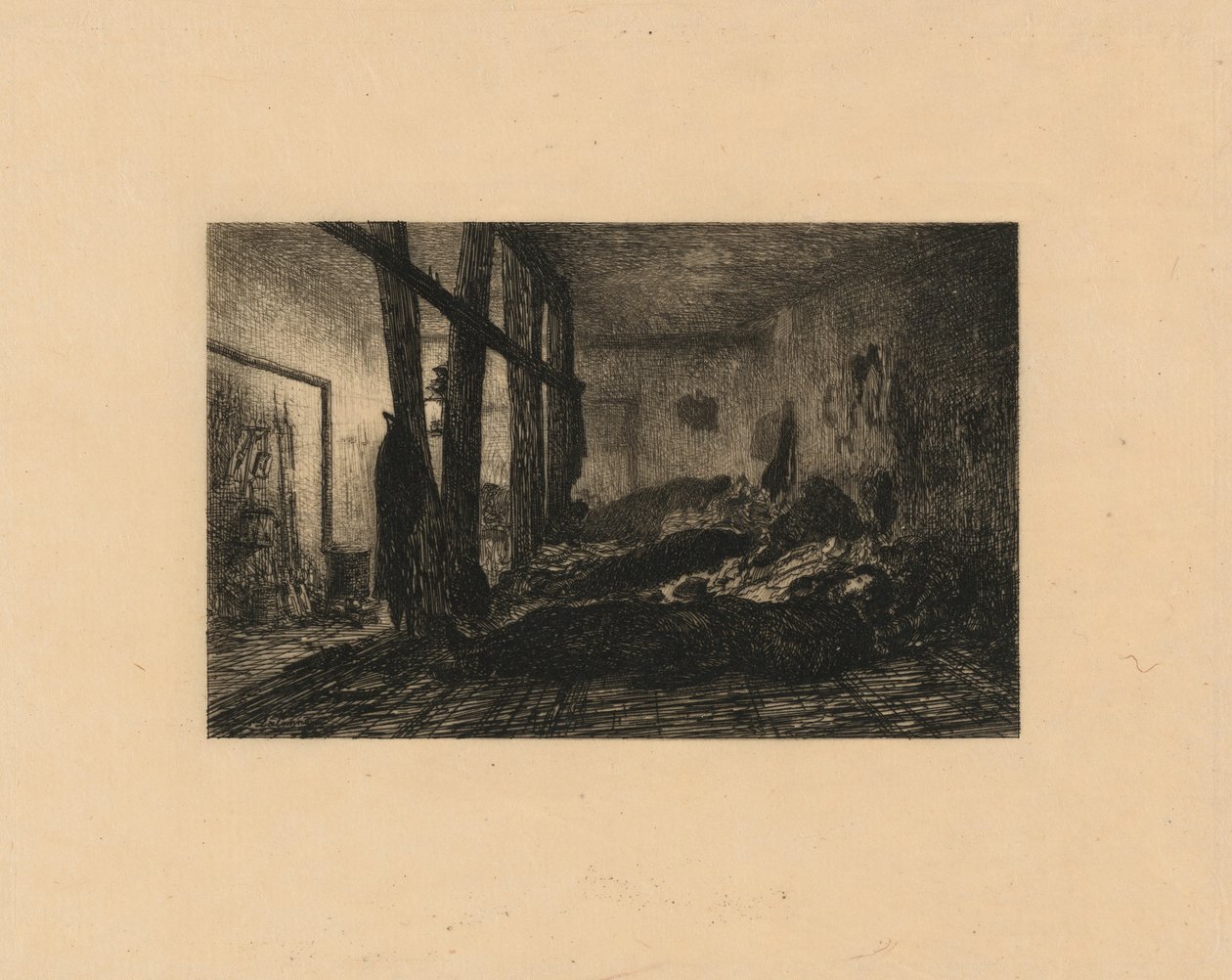 Ein Wachposten da Maxime Lalanne