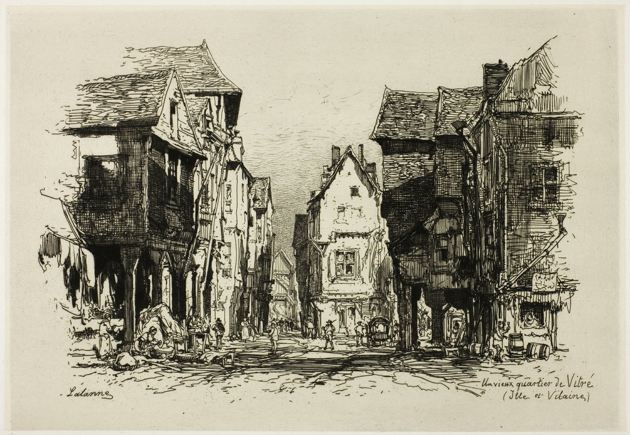 Un vecchio quartiere di Vitré, Ille-et-Vilaine da Maxime Lalanne