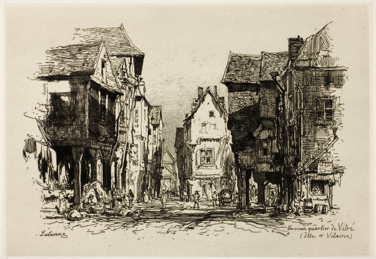 Un vecchio quartiere di Vitré, Ille-et-Vilaine da Maxime Lalanne