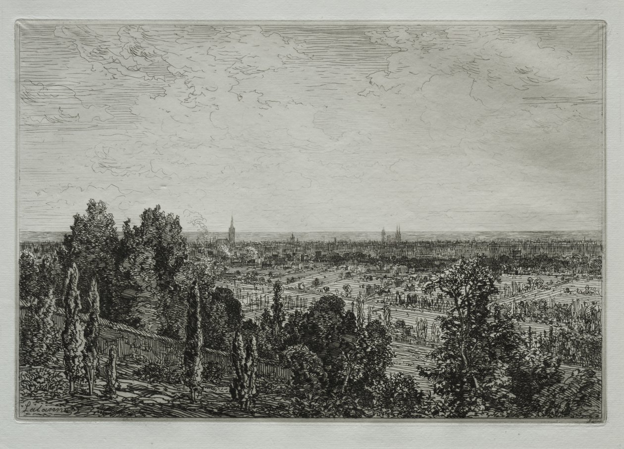 Bordeaux, vista dalla costa di Cénon da Maxime Lalanne