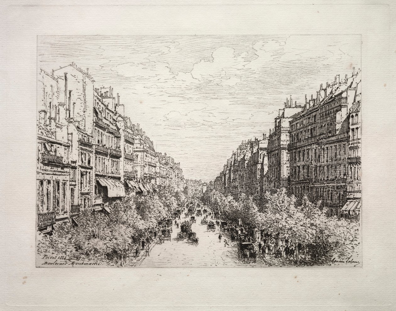 Boulevard Montmartre da Maxime Lalanne