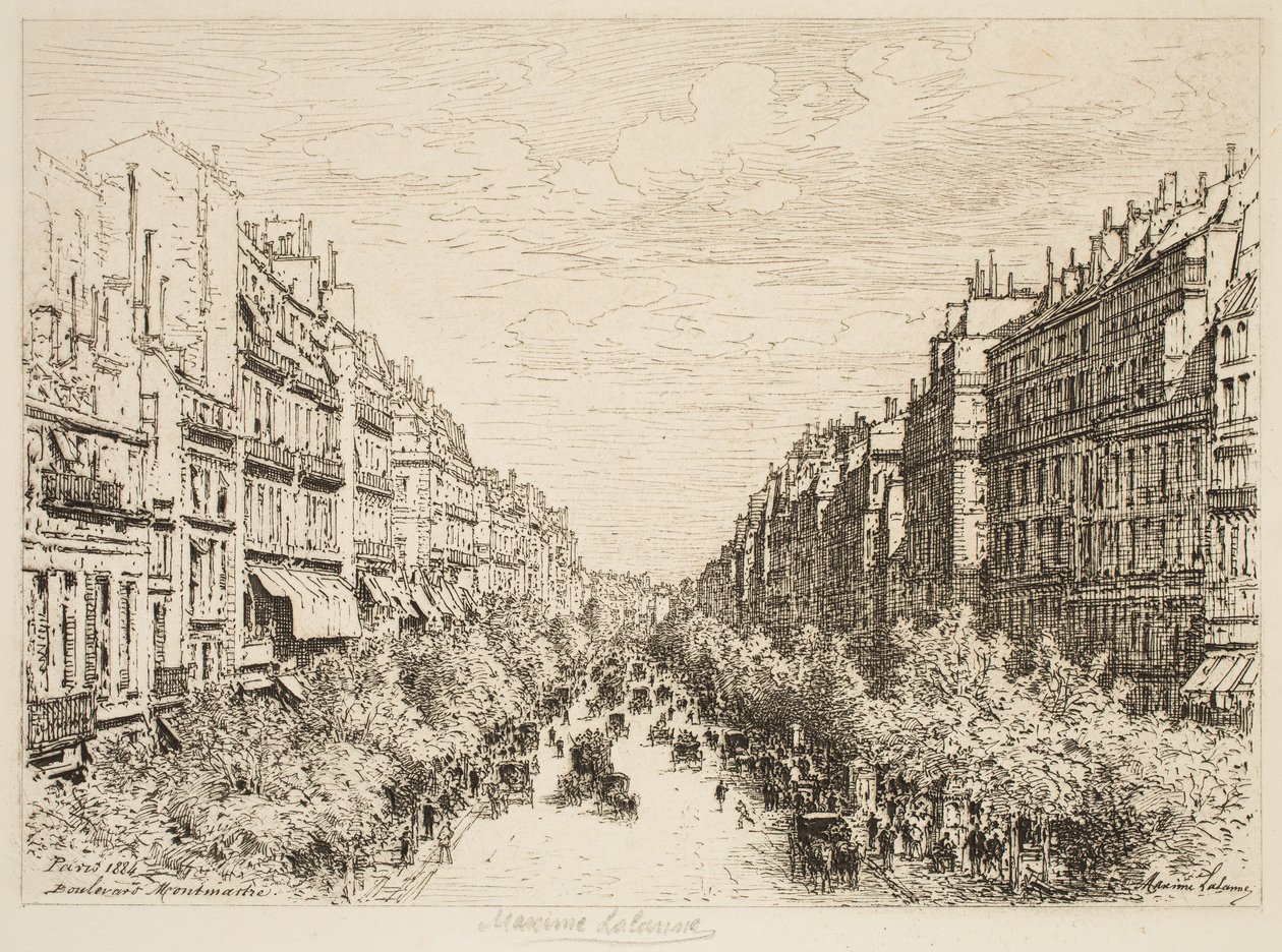 Boulevard Montmartre, Parigi da Maxime Lalanne