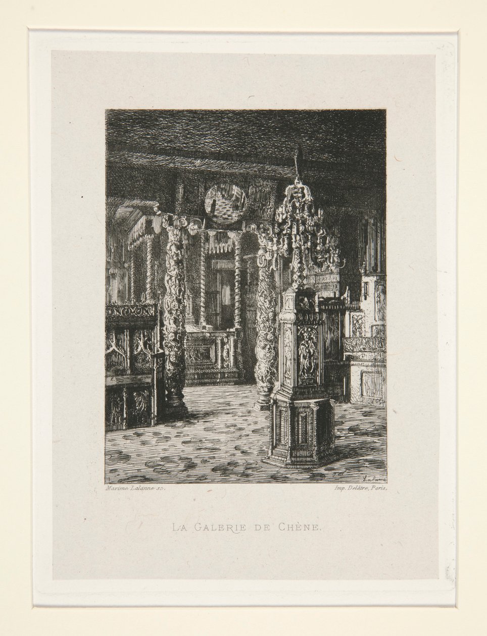 La galleria di quercia, pl. 6 dalla suite Chez Victor Hugo da Maxime Lalanne