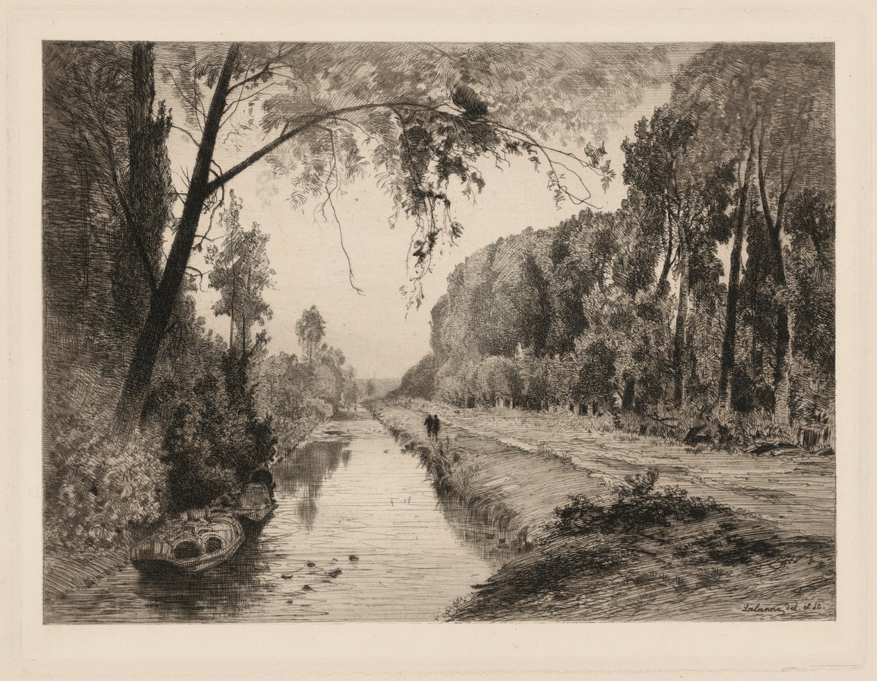 Il canale a Pont-Saint-Maxence da Maxime Lalanne