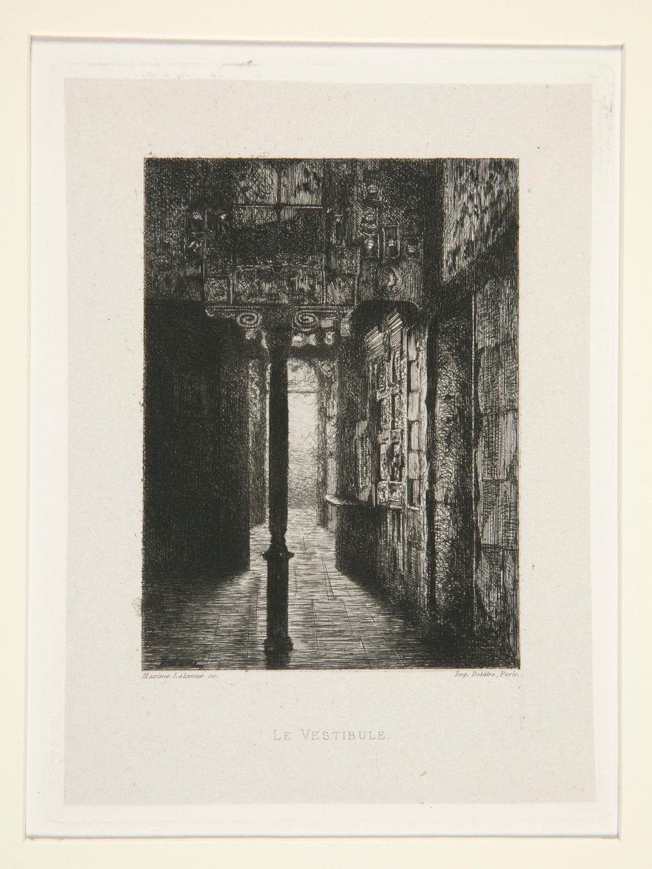 Le Vestibule, pl. 3 dalla suite Chez Victor Hugo da Maxime Lalanne