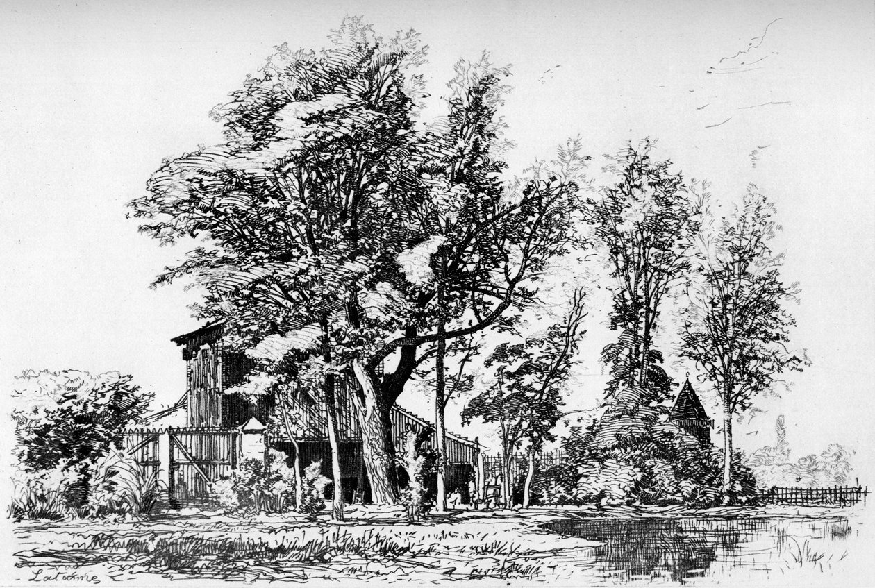 Les Acacias, c1850-1895 1924 da Maxime Lalanne