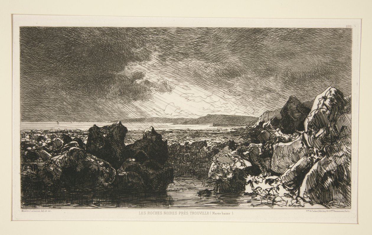Le rocce nere vicino a Trouville (bassa marea) da Maxime Lalanne