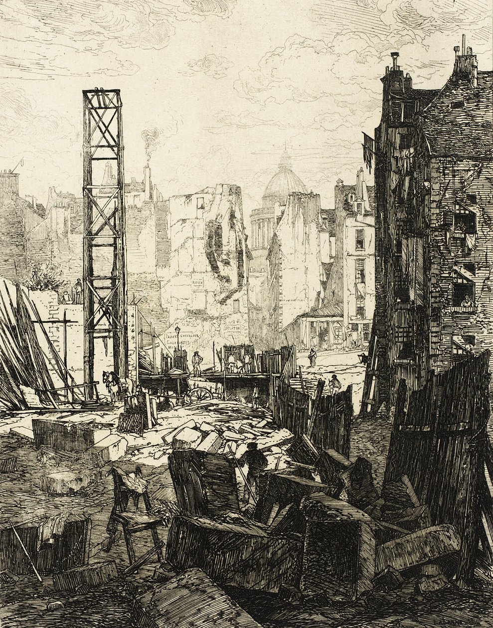 Apertura del Boulevard Saint-Germain da Maxime Lalanne