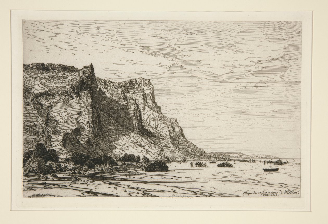 Spiaggia delle mucche nere a Villers (Calvados) da Maxime Lalanne