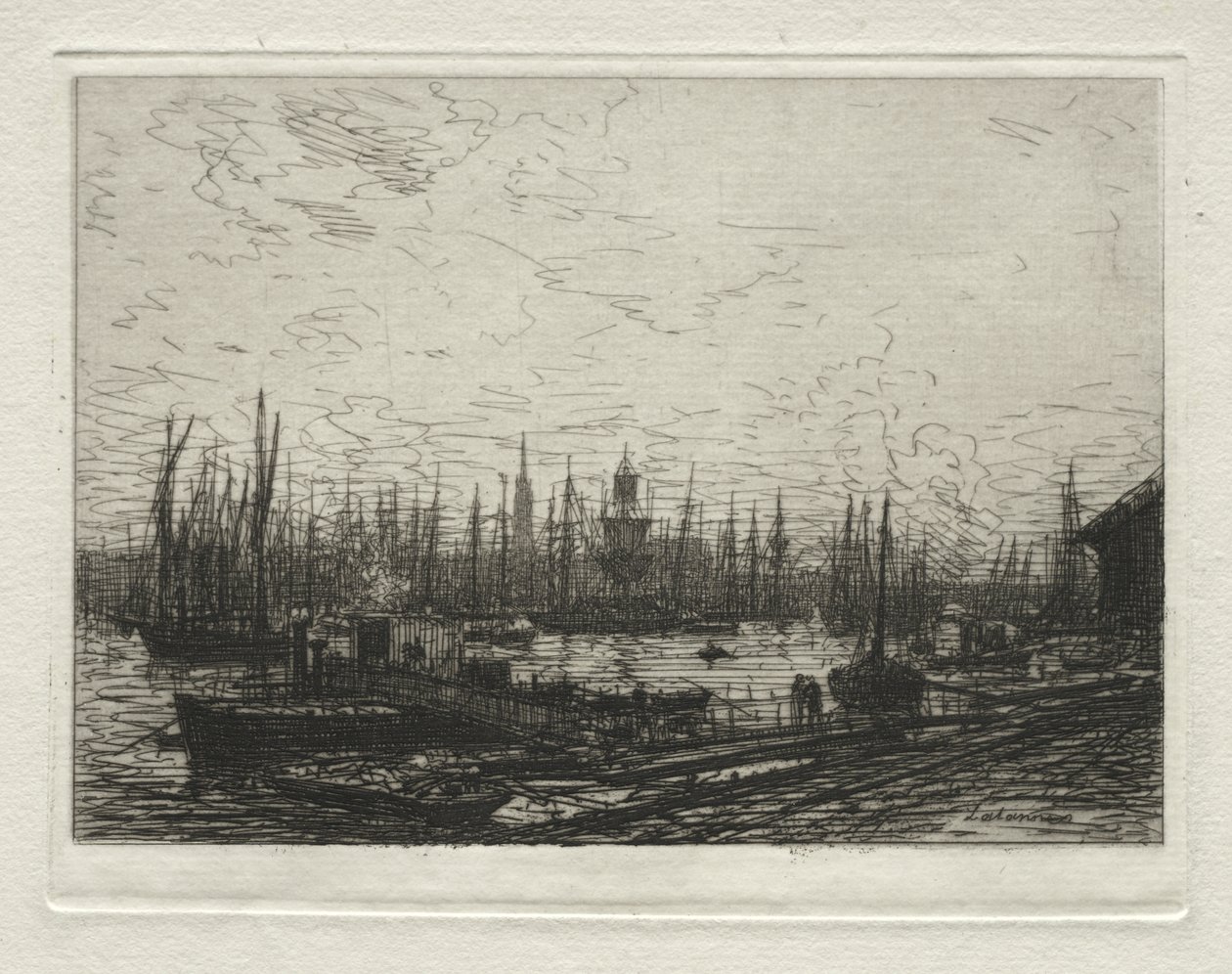 Porto di Bordeaux da Maxime Lalanne