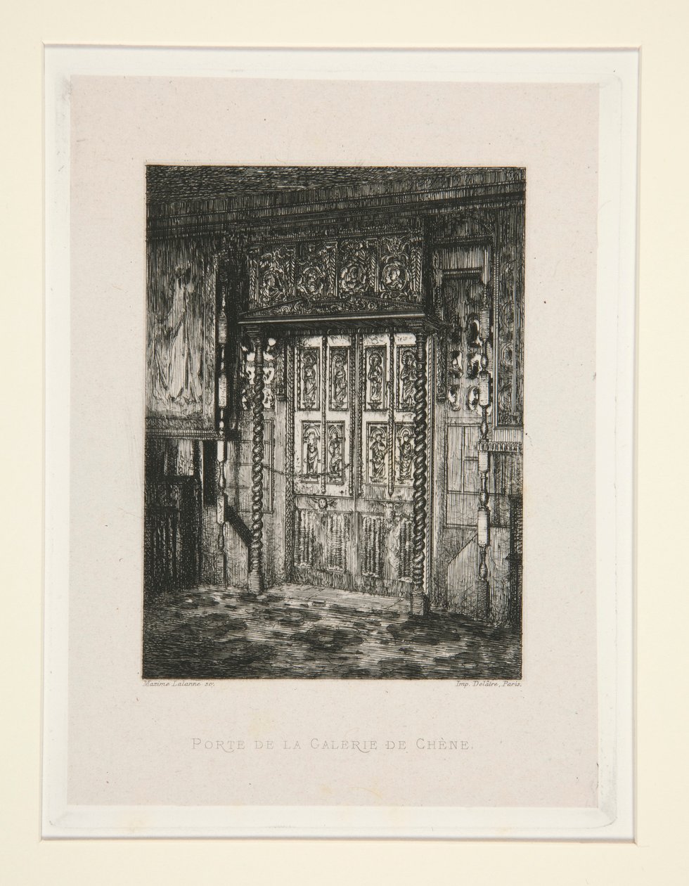 Porta della Galleria di Quercia, tav. 8 dalla suite Chez Victor Hugo da Maxime Lalanne